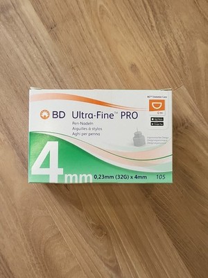 BD Ultra-Fine Pro Pen-Nadeln 0,23mm (32G) x 4mm, 105 Stück