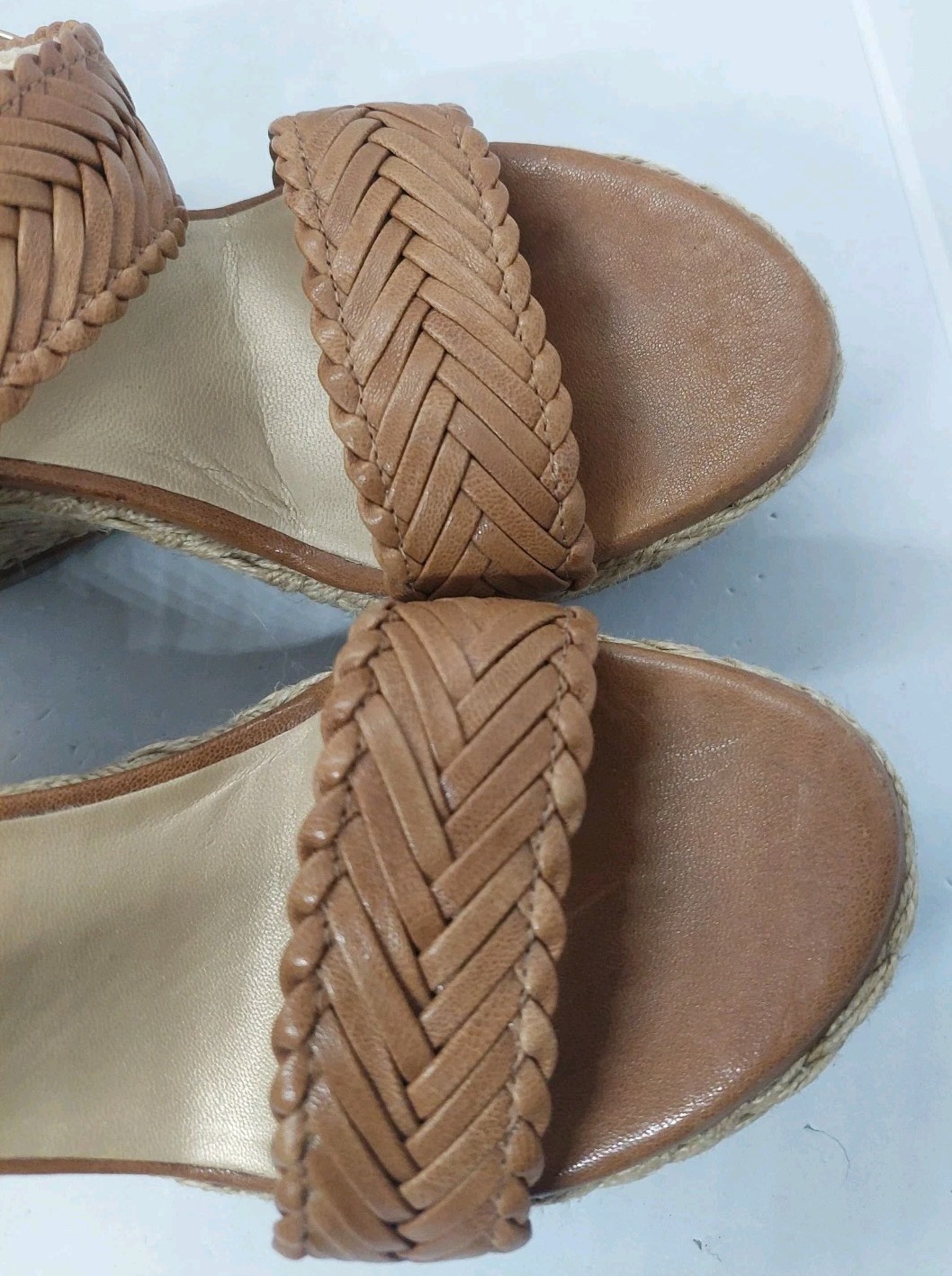 Stuart Weitzman Elixir Braided Leather Wedge Sand… - image 12