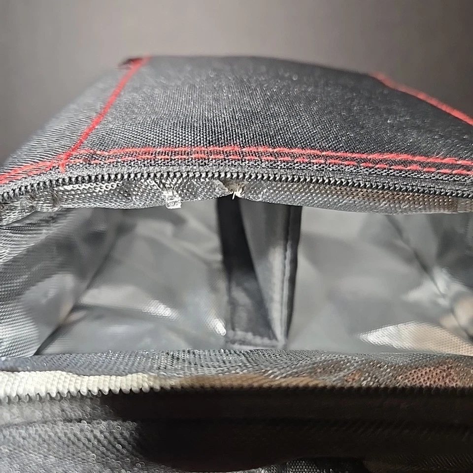 Paquete de 6 bolsas de fitness paquete de seis innovadoras de viaje bolsa de gimnasio para preparación de comidas negra roja  Foto 2 de 4