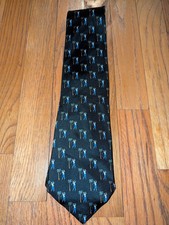 Tropicalo by Tango Mens Golfer Golf Palm Tree Silk Neck Tie Necktie Made in USA