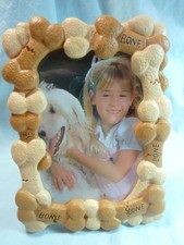 Dog Bone Pet-Picture Frame-takes picture 4" x 6"