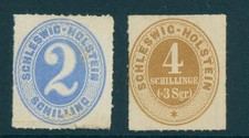 Schleswig Holstein Mi. Nr. 11 + 12* ungebraucht 140 Euro