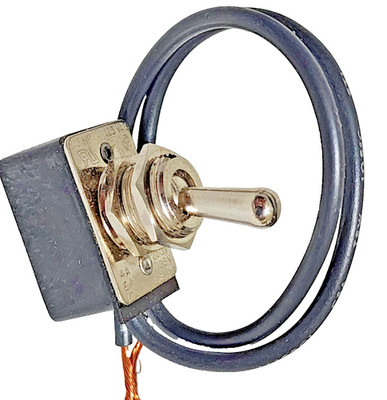 Genuine Calterm 41720 Toggle Switch, 75 A, 6/28 VDC, Lead Wire Terminal, Black