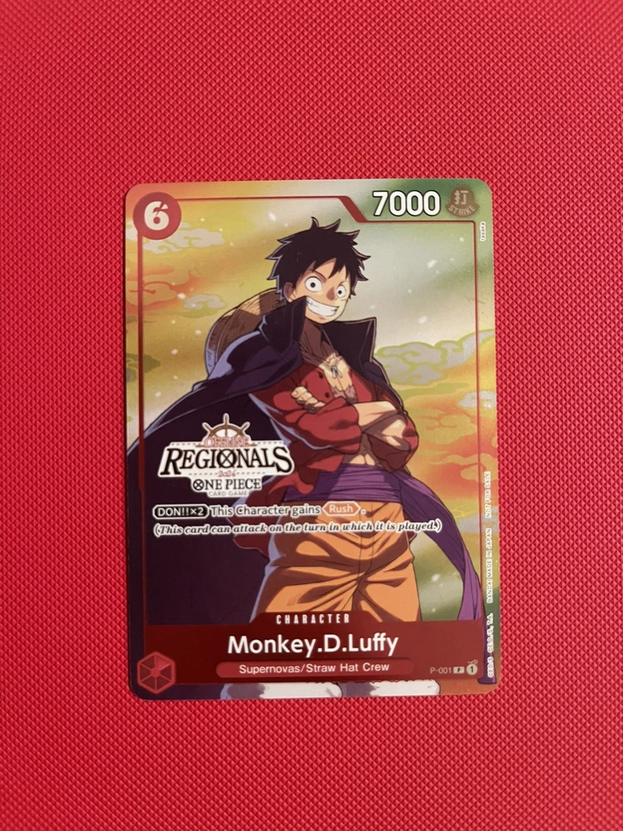Monkey.D.Luffy [Participant] P-001 One Piece Promotion Cards for
