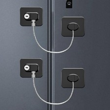 Fridge Lock 2 Pack ,Refrigerator Lock with Keys,for Fridge, Cabinet Locks, D...