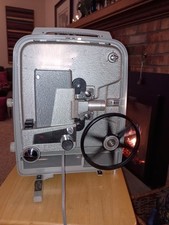 Wollensak Model 715 8mm Film Projector TESTED / WORKING Light Bulb W/ Case MCM