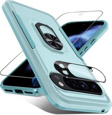 Google Pixel 10 Case military Grade Shockproof with Kickstand,Screen Protector
