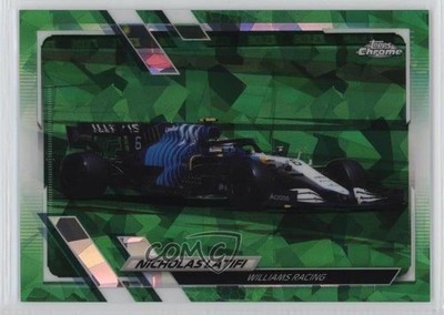 2021 Topps Chrome Sapphire Formula 1 F1 Cars Green 35/75 Nicholas Latifi 11vc
