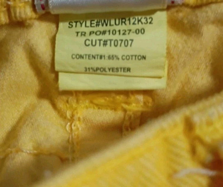 Pana para mujer True Religion amarillo brillante talla 28 Foto 4 de 4