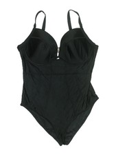 City Chic Women Black One Piece Swimsuit 22 Plus