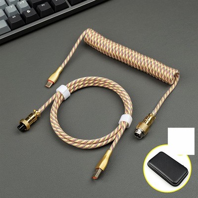 Keyboard Cable Python Aerial Plug Cable Spring Plug Cable Type-C Connector