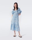 New Diane von furstenberg Oliver ruffled eylet midi dress blue Size 10
