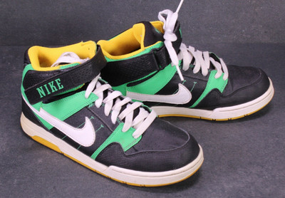 Nike Sneaker Mogan Mid Unisex Sportschuhe Gr. 38 schwarz grün gelb weiß SB2141