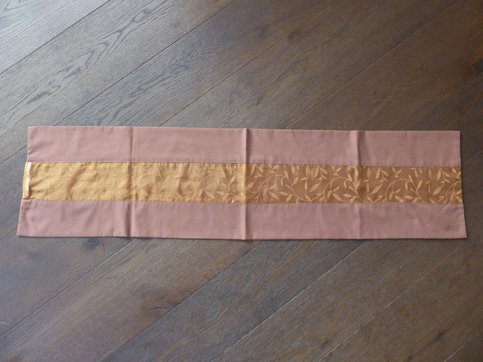 Tischläufer Tischdecke Mitteldecke braun rostbraun rotbraun Beleuchtung Neu