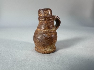 Antique Miniature Stoneware Oil Jug  Germany 18th/19th Century - 5 cm