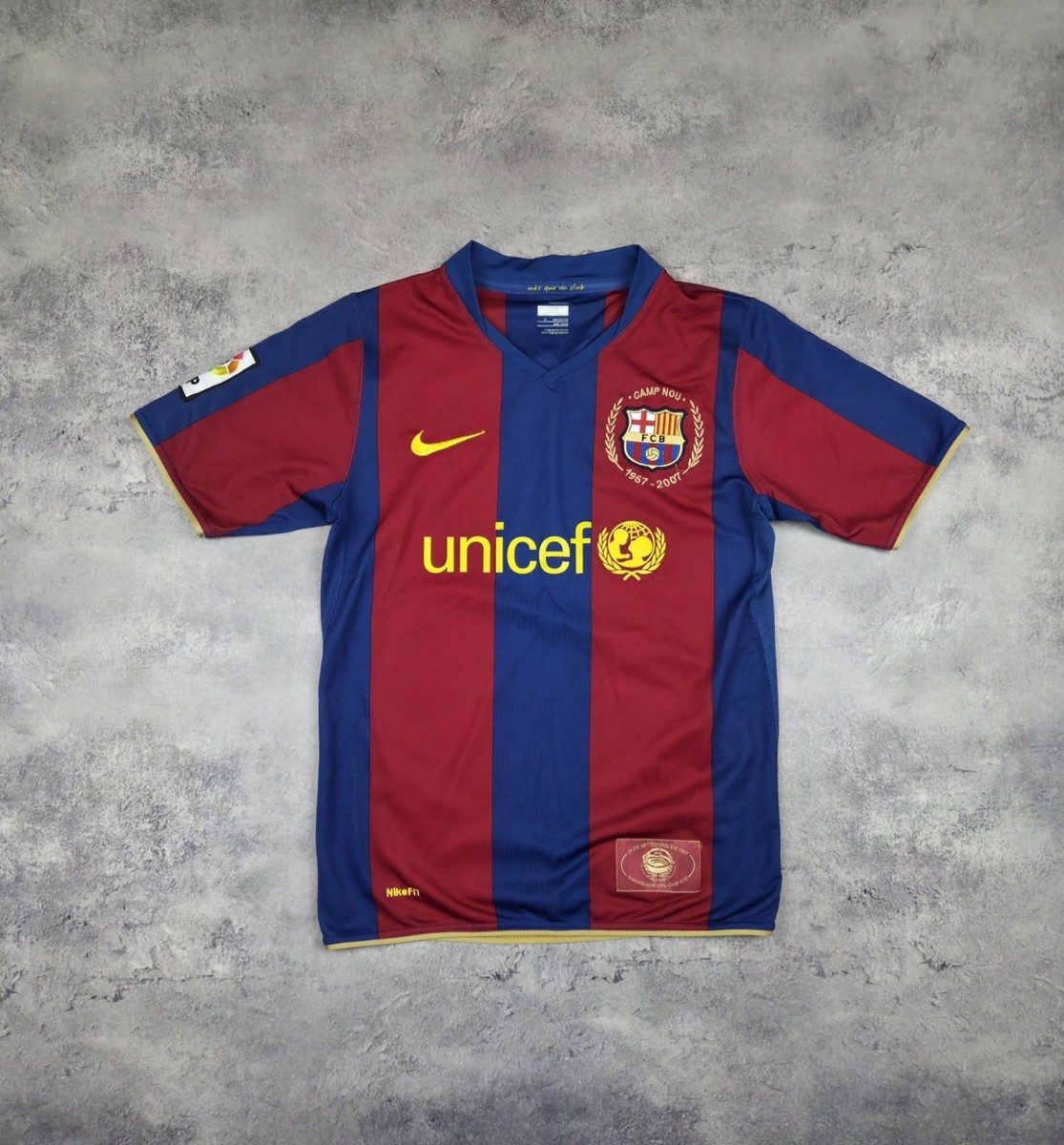 2007-08 FC Barcelona ユニフォーム NIKE Sサイズ Nike Barcelona Soccer Jersey 2007-08 Home Football Shirt Kids 140