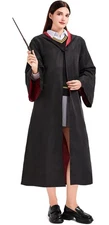 Wizard Robe with Hood for Adult and Teens, Unisex Magical Cloak Robe，Magi