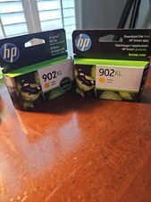 2 New HP 902XL High Yield Yellow Original Ink Cartridge 2021, 2024