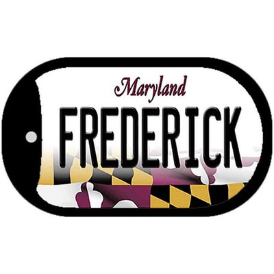 Frederick Maryland Novelty Metal Dog Tag Necklace 2'' x 1''