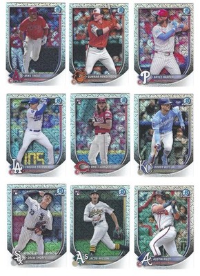 2025 Bowman Mega Box- Mojo Refractors Vets, Rookies & Prospects  (you pick)