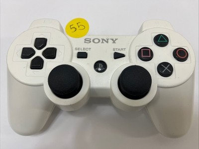 Sony PS3 DualShock 3 Wireless Controller   White  OEM Original Tested