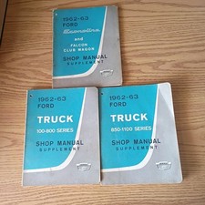 1962 1963 Ford Truck Econoline Shop Manual Supplements Lot.   M2