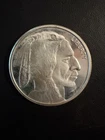 1 OZ SILVER ROUND GOLDEN STATE MINT INDIAN HEAD & BUFFALO