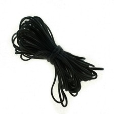 1/8" Round Stretch Nylon Cord, Latex Free - Black - 12 yards - FREE SHIPPING