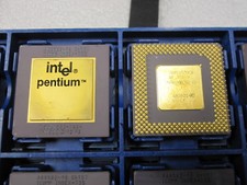 Vintage Intel Pentium 90 GOLD TOP CPU A80502-90 SX957