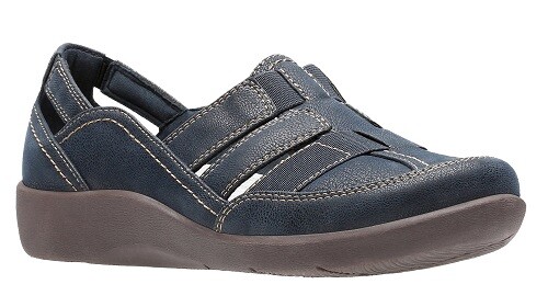clarks sillian stork blue grey