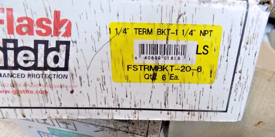 Soporte de terminación de latón GASTITE 1-1/4'' NPT x NPT FSTRMBKT-20-6 1 por oferta Foto 3 de 4