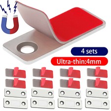 4 Set Extrem Stark Schrank T&uuml;r T&uuml;rmagnete Magnetschn&auml;pper Magnet M&ouml;belmagnet-TOP