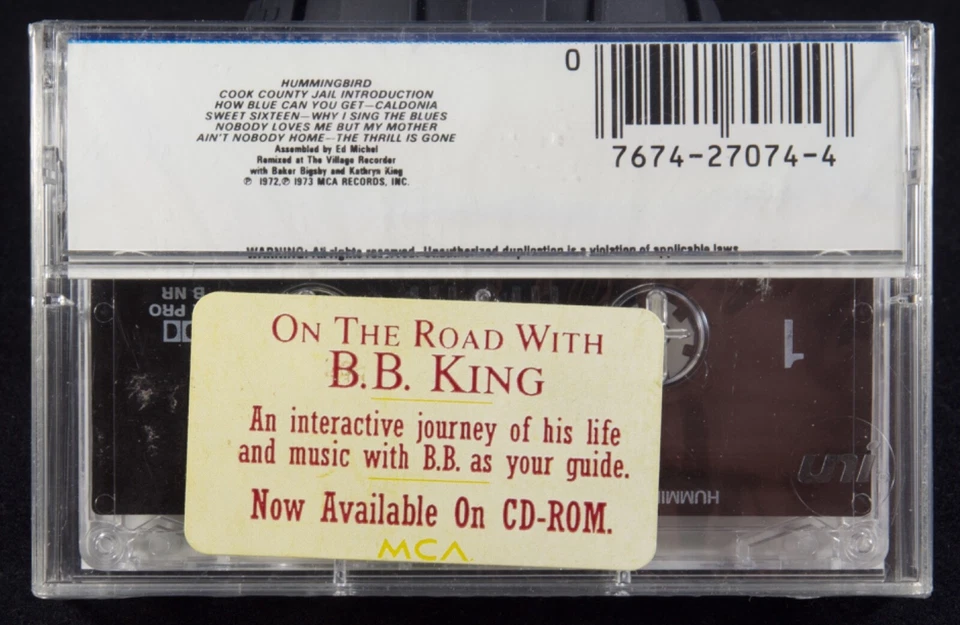 B.B. King Best Of BB King MCA Cassette Tape US 1985 Blues MCAC-27074 1972 1973 - Image 2 of 4