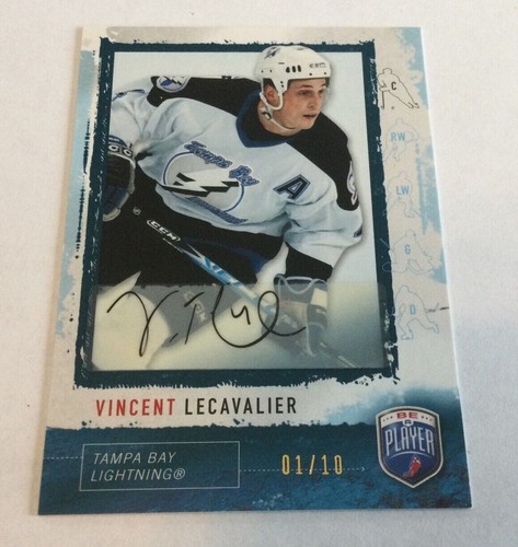 2007 Be a Player Vincent Lecavalier autograph #1/10 Lightning