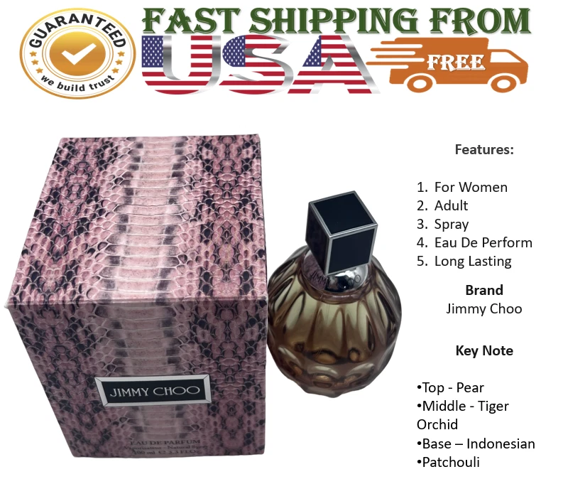 Perfume para mujer de Jimmy Choo eau de perform eau de parfum spray 3,3 oz. Ideal para regalo Foto 2 de 4