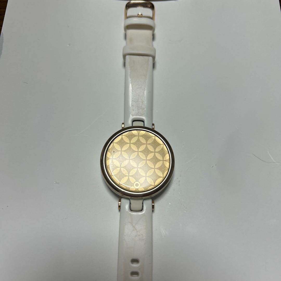 時計 GARMIN Lily Sport White/Cream Gold Garmin Lily (Sport Edition, Cream Gold, white silicone band