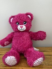 Pink Barbie Build a Bear 16" Plush Sparkle Glitter Stuffed Animal Toy BAB
