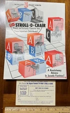 Vintage advertising brochure Rex Stroll-O-Chair mail order Groveton NH NYC kids