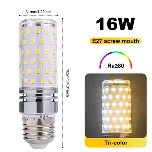 LED Corn Bulb E27 E14 B22 E12 B15 E17 12/16W 2835 60/80SMD Globe Lamp Spot Light - Picture 45 of 63