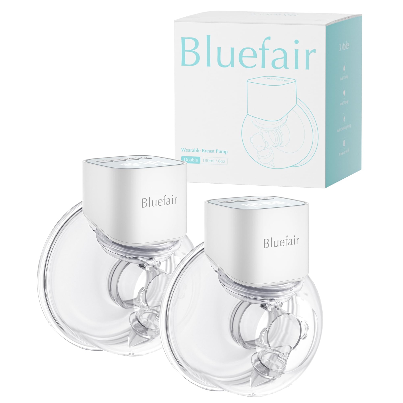 Bluefair Breast Pump Wearable Breast Pump Breast Pump Hands-Free Wearable Pum...-image