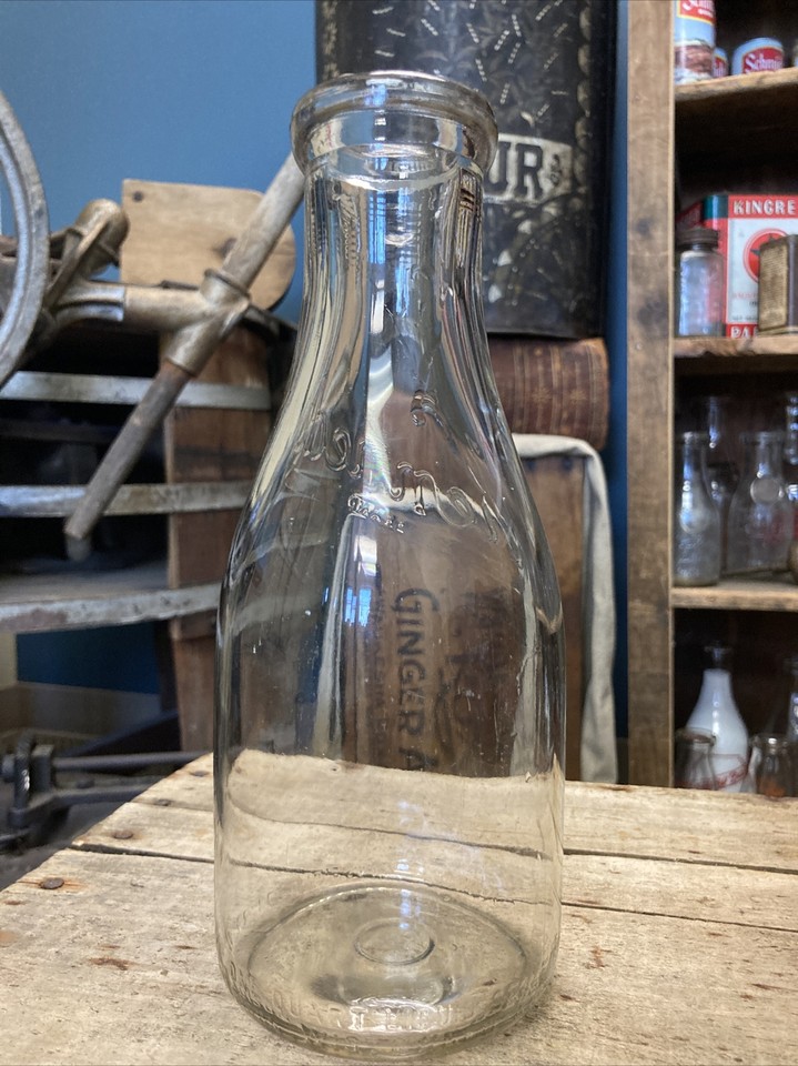Vintage Quart Milk Bottle Kennedy Mansfield Dairy Company Madison