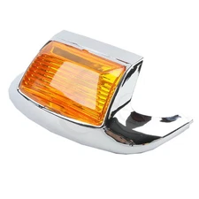 Front Fender Tip Light Chrome Shell Fit For Harley Road King FLHR FLHS 80-13 US