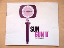 Sylvania Sun Gun II movie light instructions