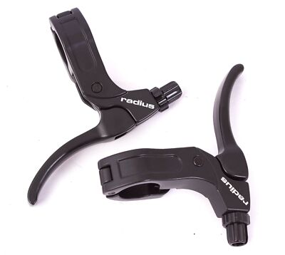 BMX Bremshebel PAAR KHE Radius Alu Klappscharnier Kaltgeschmiedet 2-Finger 164g