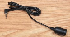 Unbranded Solid Black Microphone With 3.5mm Male Plug In  READ 