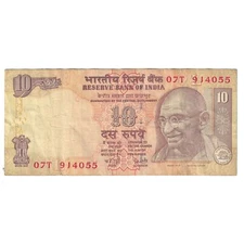 [#177935] Banknote, India, 10 Rupees, KM:89c, VF(30-35)