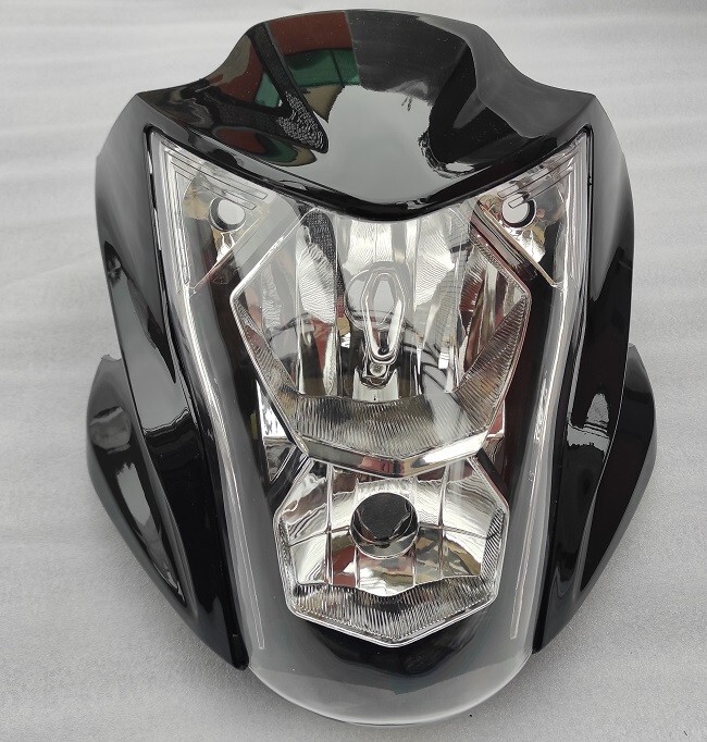 Tête de fourche avec entourage phare optique ER6N carénage avant moto noir pour 2012-2017