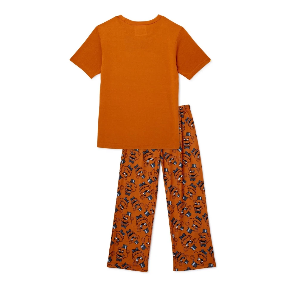 Juego de pijama de 2 piezas Five Nights at Freddy's para niños color tostado talla - 8 Foto 3 de 3