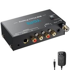 Phono Turntable Preamp Mini Preamplifier With Rca Input  6.35mm Headphone And R