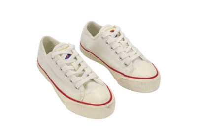 Sandro Anouk Sneakers Damen Eu 36/ UK 3.5 Textil Niedrig Top Schnürer Logo Weiss